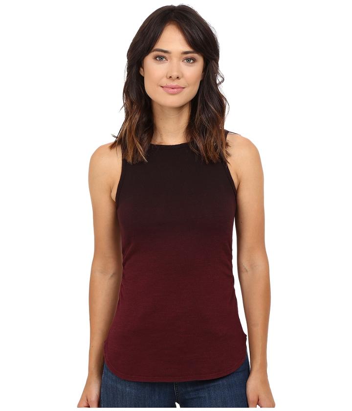 Heather - Ombre Shirred Side Tank Top
