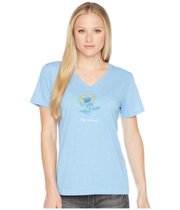 Life Is Good - Sunflower Cool Vee Tee