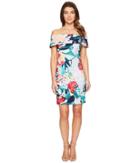 Laundry By Shelli Segal - Printed Off The Shoulder Dress