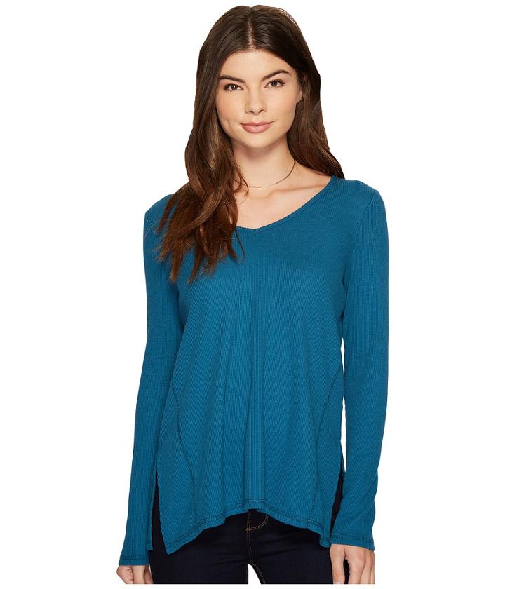 Kensie - Waffle Long Sleeve Top Ks9k3413