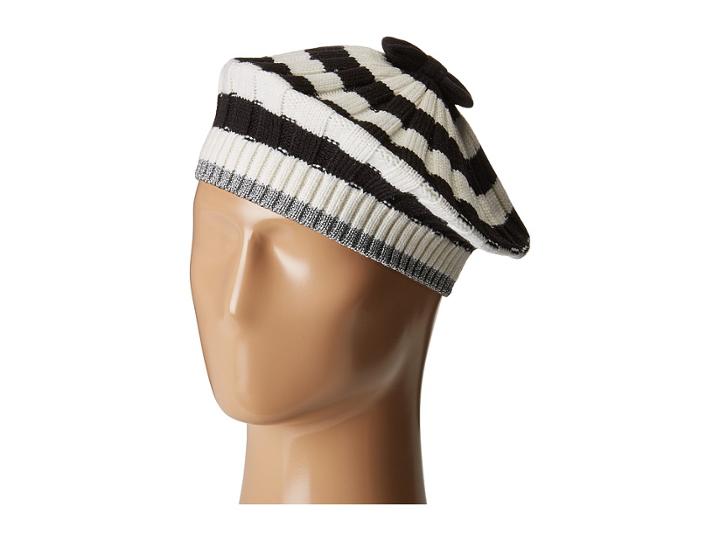 Kate Spade New York - Bold Stripe With Metallic Tipping Beret