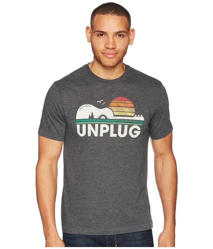 Life Is Good - Unplug Camp Guitar Cool Tee