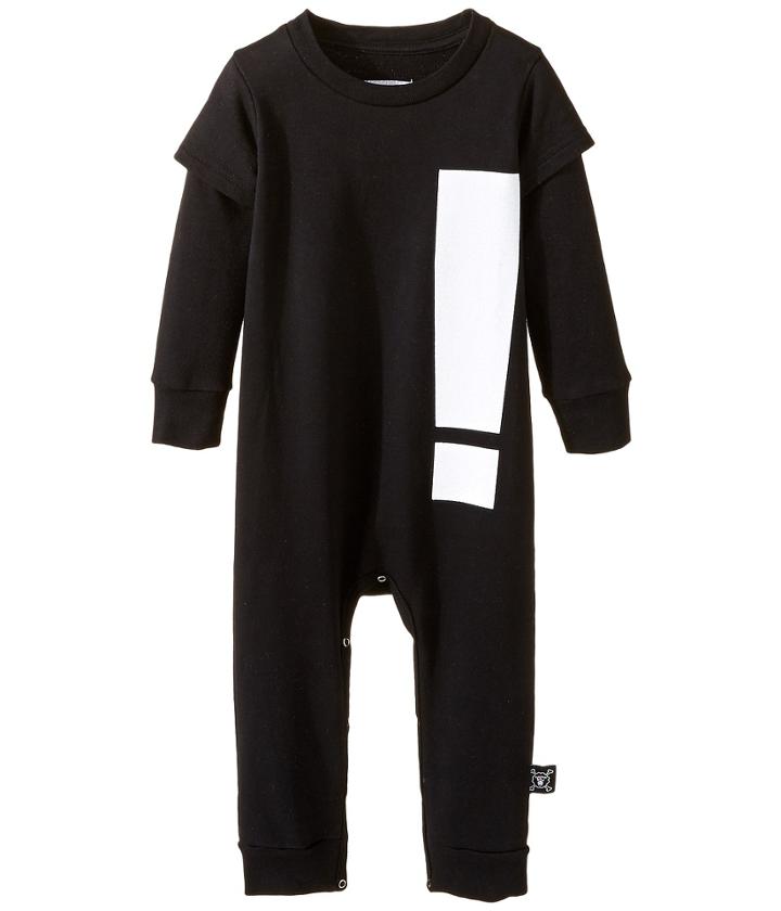 Nununu - Extra Soft French Terry Exclamation Playsuit