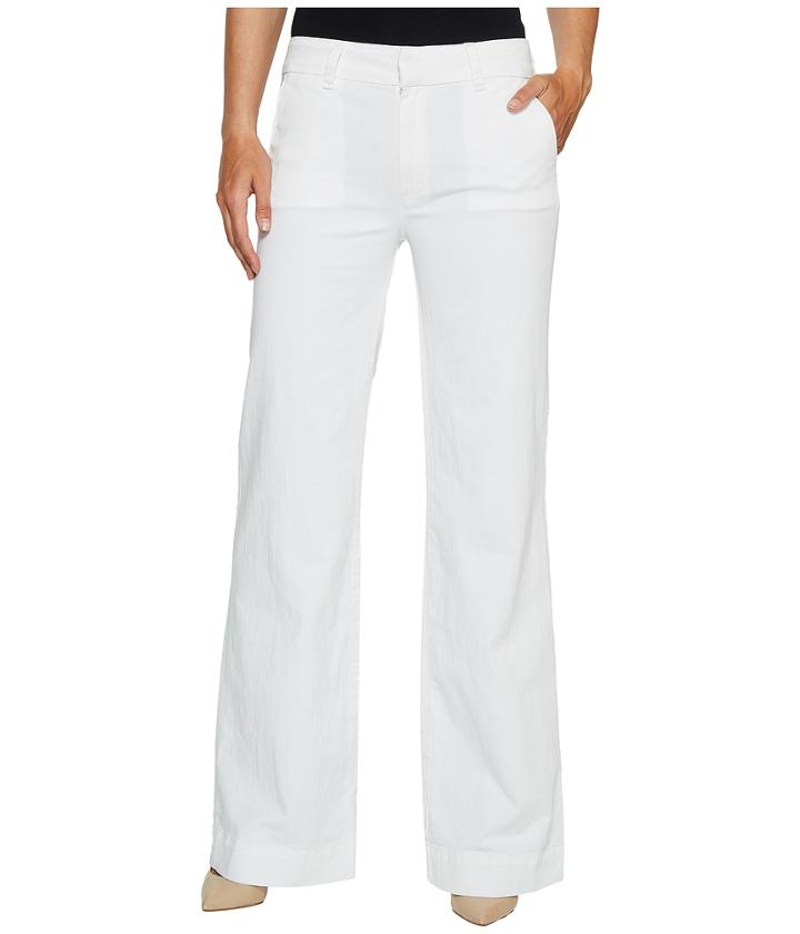 Hudson - Joplin Wide Leg Trousers In White