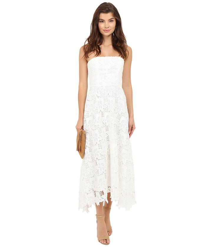 Bb Dakota - Eleanor Strapless Lace Midi Dress
