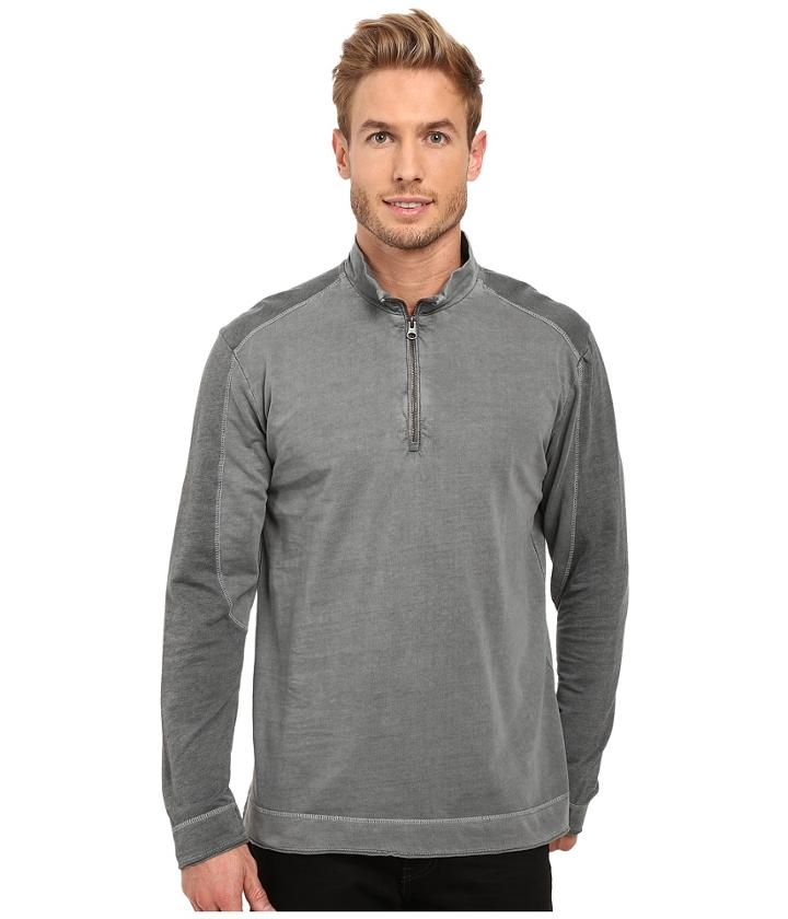Mod-o-doc - Carmel Heather Block 1/4 Zip Funnel Pullover