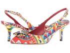 Dolce &amp; Gabbana - St. Brocade Bellucci Slingback With Swarovski Crystals