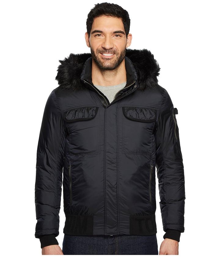 Tommy Hilfiger Denim - Down Jacket With Faux Fur Hood