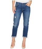 7 For All Mankind - Josefina W/ Destroy In Barrier Reef Broken Twill