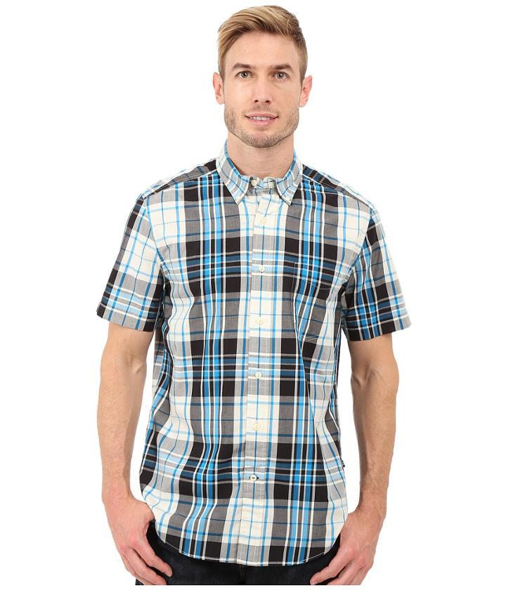 Nautica - Short Sleeve Large Plaid Pocket