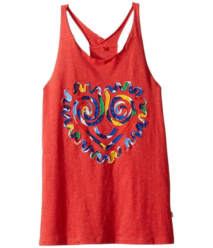 Stella Mccartney Kids - Rosalee Swirly Heart Face Tank Top