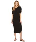 Culture Phit - Quinn Luxe French Terry Midi Dress With Sleeve Cut Outs