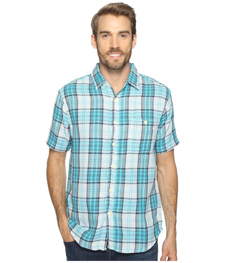 True Grit - Surf Check Short Sleeve Shirt Combed Cotton Double Light