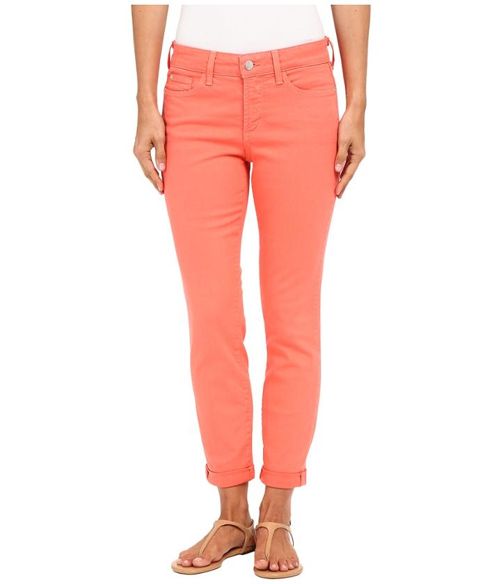 Nydj - Rachel Rolled Cuff Ankle In Coral Branch