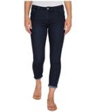 Ivanka Trump - Denim Rolled Crop Jeans In Dark Blue