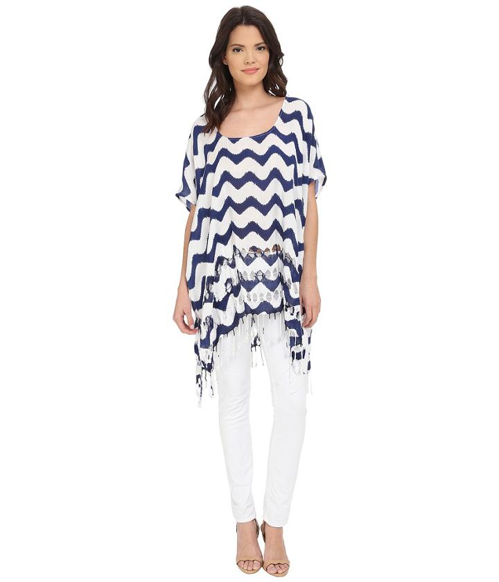 San Diego Hat Company - Bst1628 Scoop Neck Tunic With Side Seam And Fringed Hem