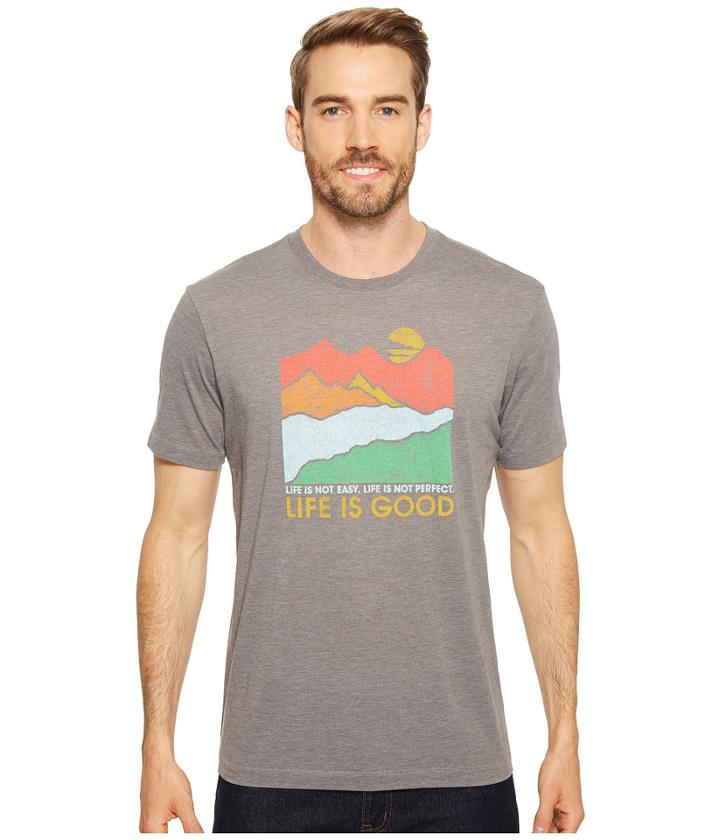 Life Is Good - Life Isn't Easy Mountains Cool Tee