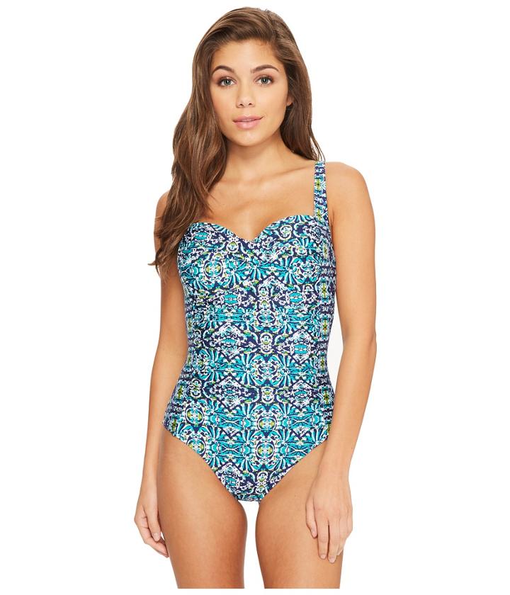 La Blanca - Tuvalu Over The Shoulder Sweetheart One-piece