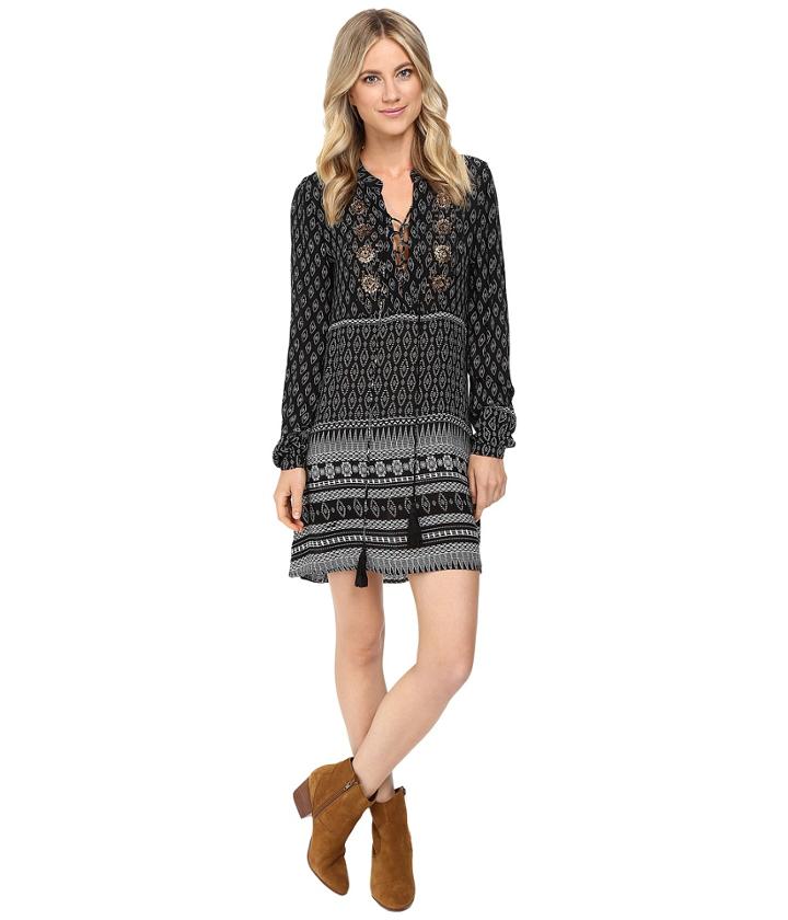 Brigitte Bailey - Cai Long Sleeve Dress With Front Beading