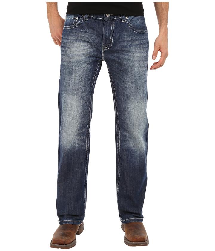 Rock And Roll Cowboy - Pistol Bootcut In Dark Vintage M1p6644