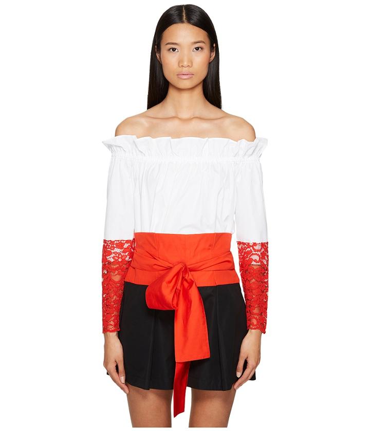 Sportmax - Samaria Off The Shoulder Long Sleeve Top