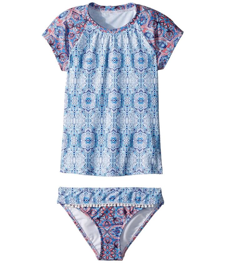 Seafolly Kids - Boho Tile Short Sleeve Surf Set