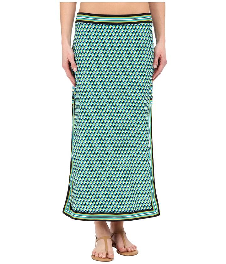 Michael Kors - Mini Deco Cube High Slit Skirt Cover-up