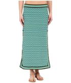 Michael Kors - Mini Deco Cube High Slit Skirt Cover-up