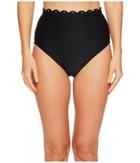 Kate Spade New York - Morro Bay #69 Scalloped High-waist Bikini Bottom
