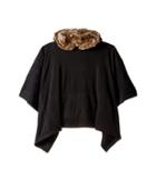 C&amp;c California Kids - Poncho W/ Snap Out Fur Lined Hood