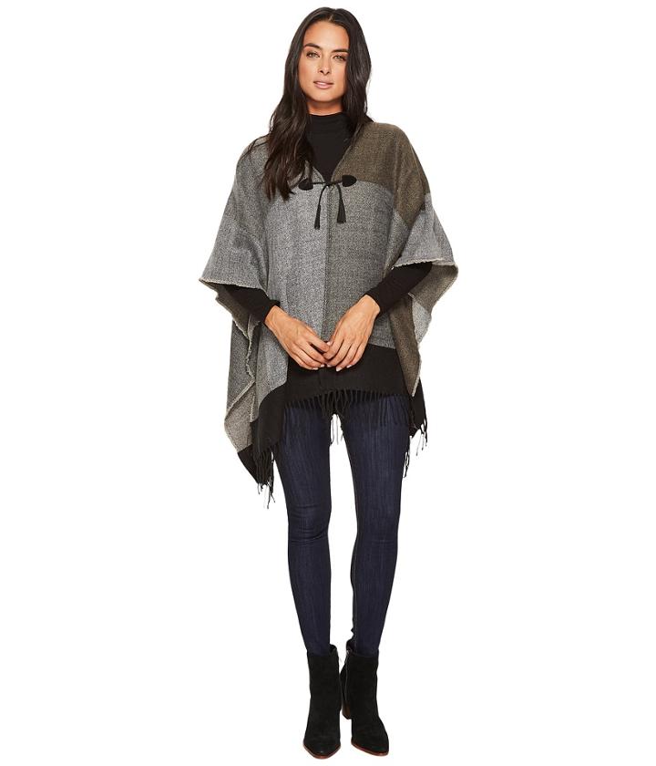 Echo Design - V-neck Color Block Ruana