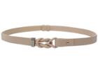 Michael Michael Kors - 20mm Veg Leather Belt With Knotted Front And Collar Stud Closure