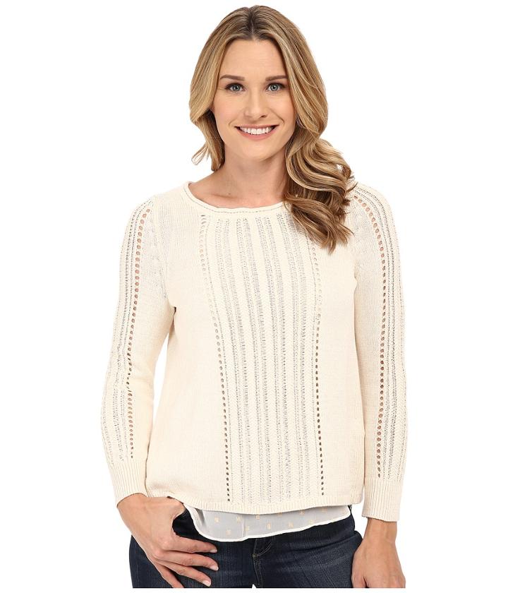 Lucky Brand - Metallic Mixed Sweater