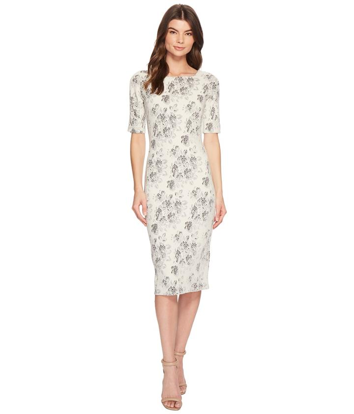 Maggy London - Tapestry Jacquard Sheath Dress