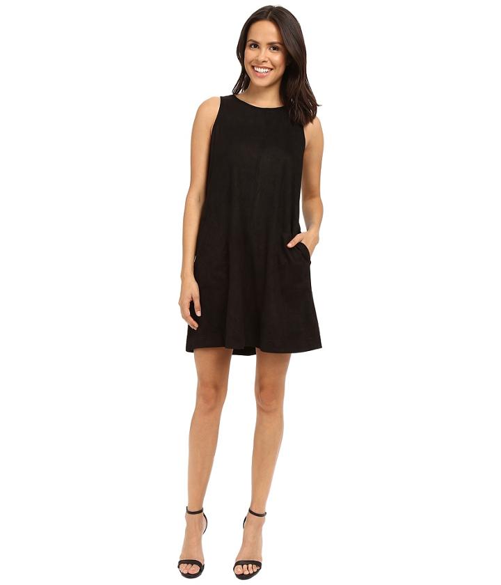 Brigitte Bailey - Aisha Sleeveless Faux Suede Dress