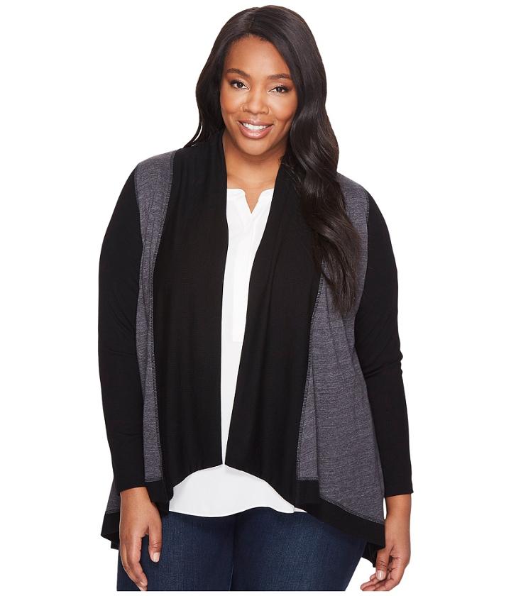 Karen Kane Plus - Plus Size Double Knit Cardigan
