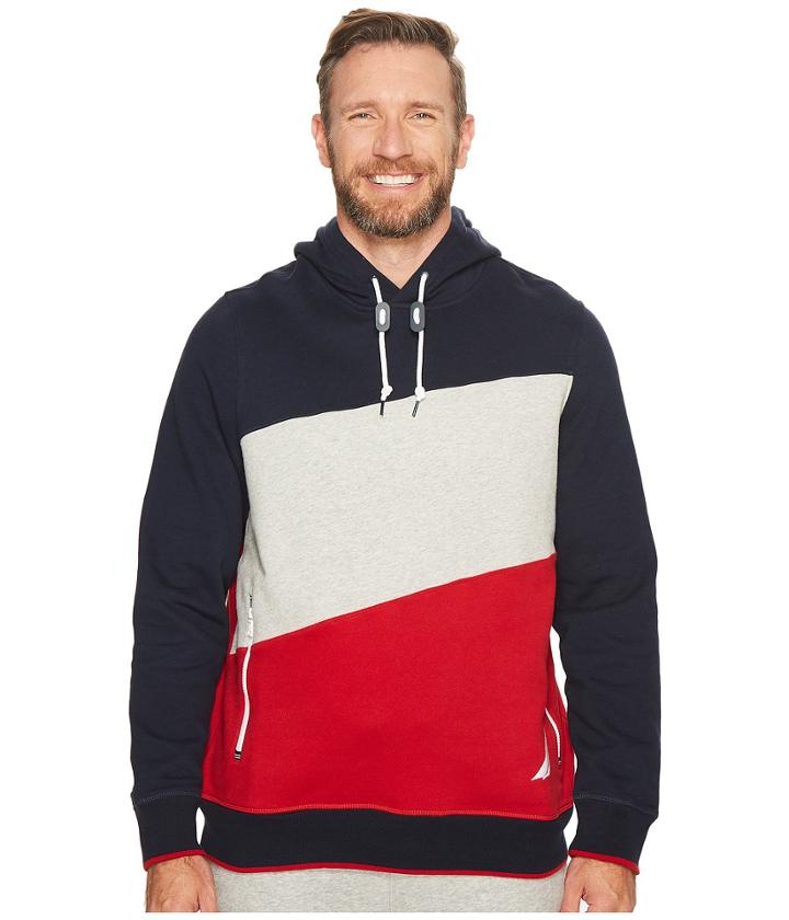 Nautica Big &amp; Tall - Big Tall Logo Pullover Hoodie