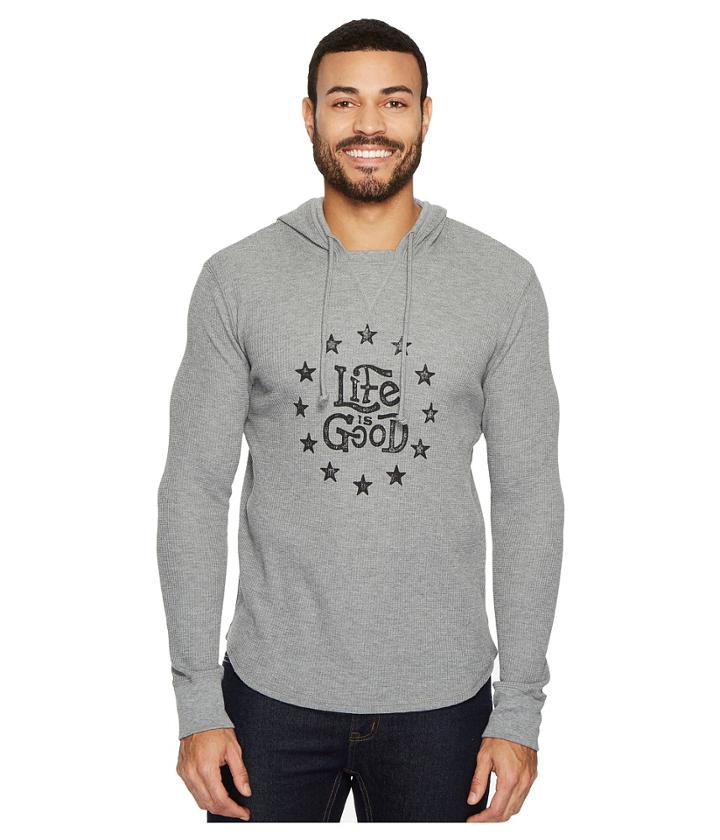 Life Is Good - Star Circle Life Is Good(r) Hooded Waffle Pullover