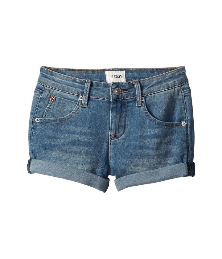 Hudson Kids - 2 1/2 Roll Cuff Shorts In Meadow Blue