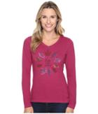 Life Is Good - Circle Leaf Long Sleeve Crusher Vee