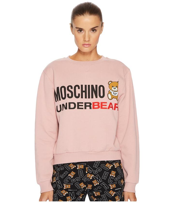 Moschino - Cotton Fleece Long Sleeve Sweatshirt