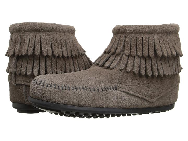 Minnetonka Kids - Double Fringe Side Zip Boot