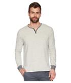 True Grit - Soho Long Sleeve Soft Heather Grey Slub Terry Henely Sweatshirt