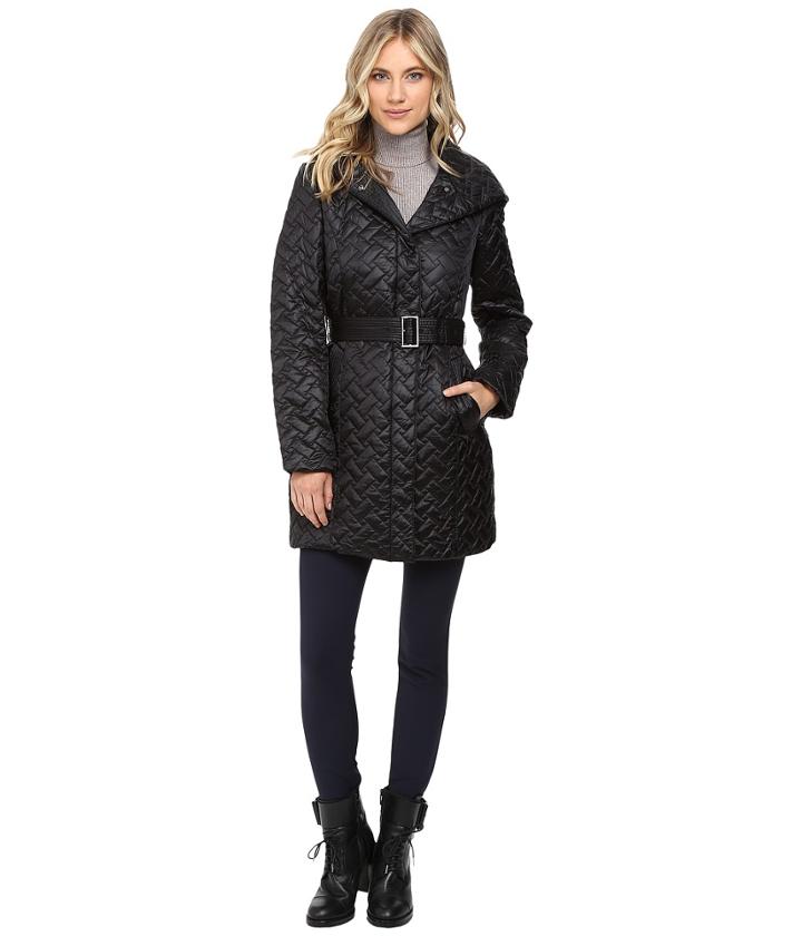 Cole Haan - Signature Quilted Coat With Hood