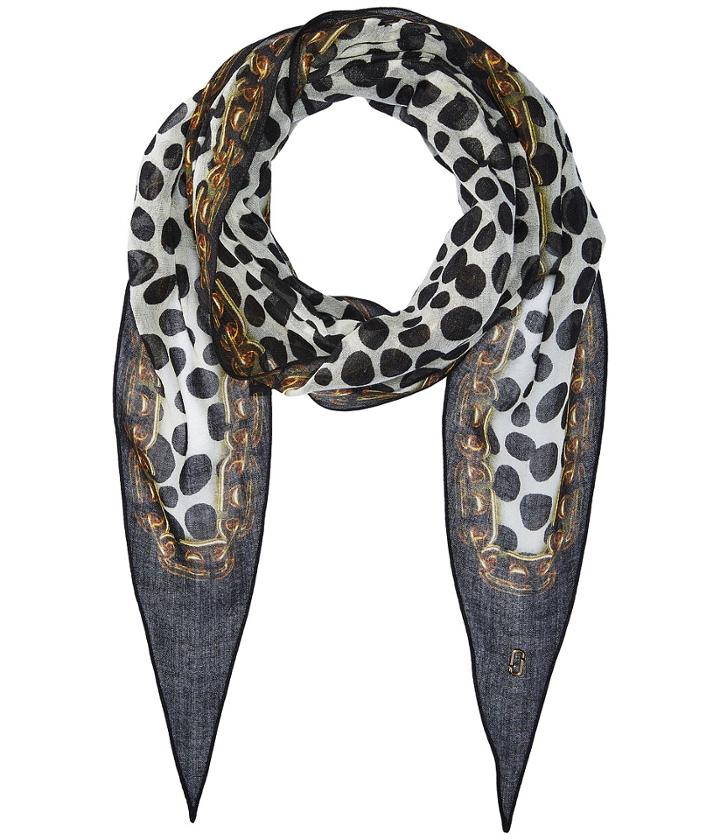 Marc Jacobs - Animal Print Chains Diamond Stole