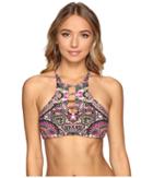 Lucky Brand - Tapestry Reversible High Neck Top