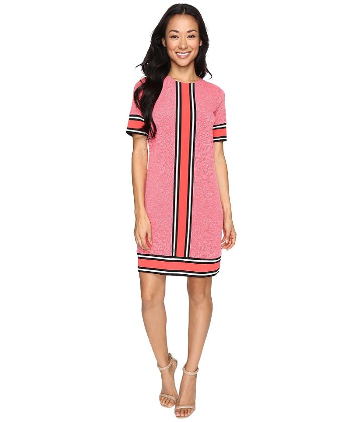 Michael Michael Kors - Short Sleeve Stingray Border Dress