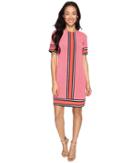 Michael Michael Kors - Short Sleeve Stingray Border Dress