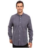Nautica - Long Sleeve Wrinkle Resistant Small Plaid Shirt
