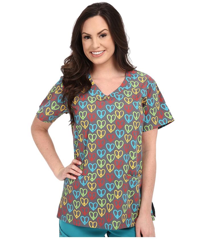 Jockey - Peace Love V-neck Top